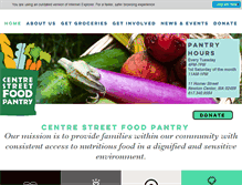 Tablet Screenshot of centrestfoodpantry.org